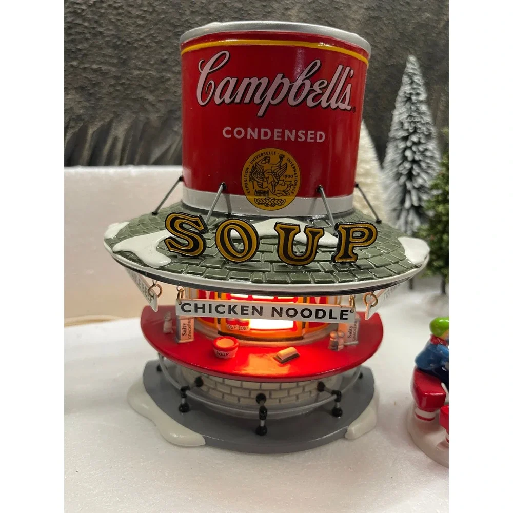 Dept 56 Snow Village CAMPBELL'S SOUP COUNTER & M'm M'm GOOD Accessory 56.55309